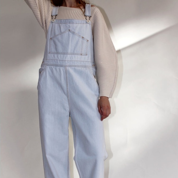 Jesse Kamm Pants - Jesse Kamm - The Overall - Pale Denim - Size Small